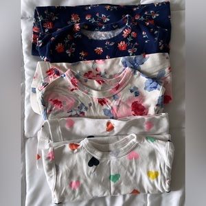 GAP Long Sleeve and Pants PJ Sets Size 5 - 3 Pack